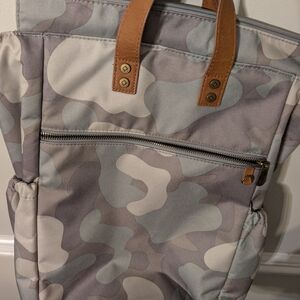 Thirty-One Gray and Tan Camouflage Backpack